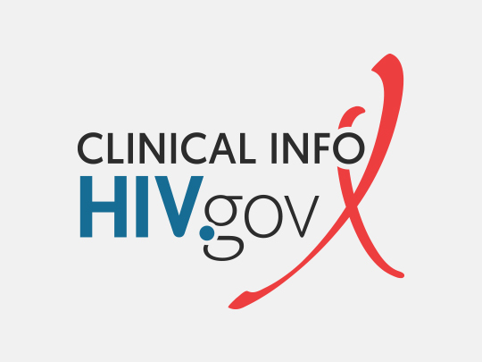 Logo graphic for Clinical Info HIV.gov, presenting HIV health information resources.