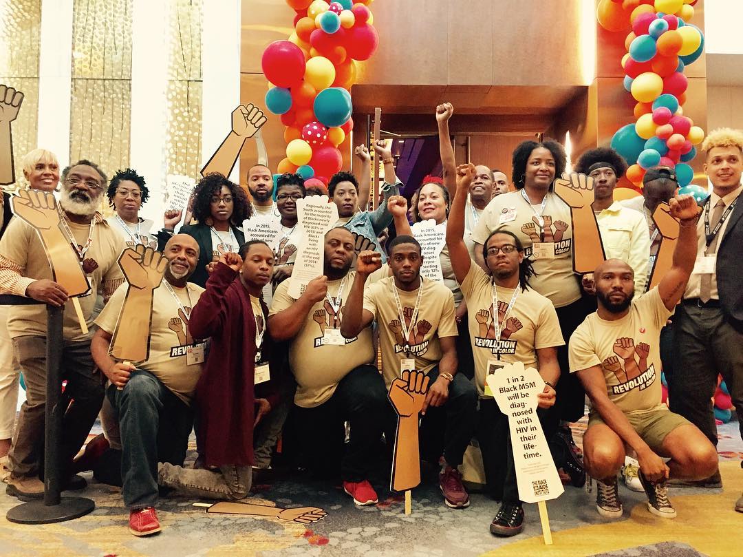 Group Photo of Black AIDS Institute staff at USCA 2017