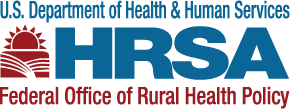 HRSA logo. U.S. Department of Health and Human Services. HRSA Federal Office of Rural Health Policy.