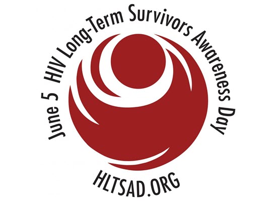 Logo for HIV Long-Term Survivors Awareness Day on June 5.