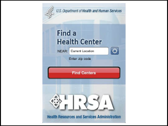 HRSA Find a Health Center Mobile App