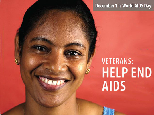 Veterans help end AIDS 2